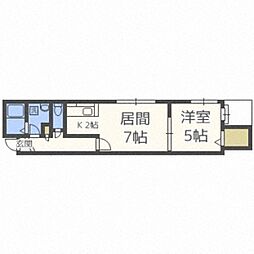 インフィニティ3 1LDKの間取図画像