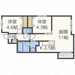 リアンジュ・宮の森 4階/-
