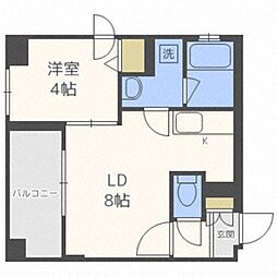 クラッセ麻生ステーション 1LDKの間取図画像