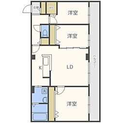 ミュンヘンスクエア2番館 3LDKの間取図画像