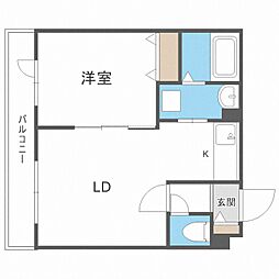 Aries35 1LDKの間取図画像