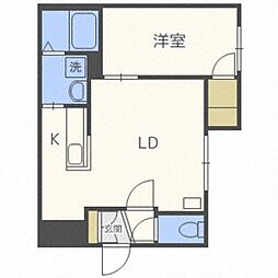 ウィングヴィラ 1LDKの間取図画像