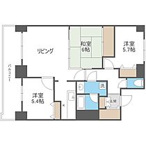 ライオンズマンション札幌スカイタワー  ｜ 北海道札幌市中央区北一条東10丁目（賃貸マンション3LDK・23階・73.56㎡） その2