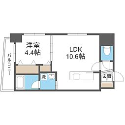 ioミナミ3ジョウ 1LDKの間取図画像