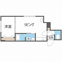 サニーパレス大通東 1DKの間取図画像