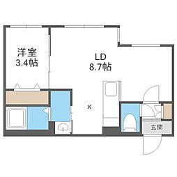 ライトベルー南9条ー 4階/-