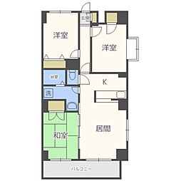 ヴァンヴェール医大前 3LDKの間取図画像