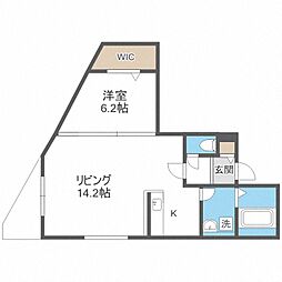 Giulietta 1LDKの間取図画像