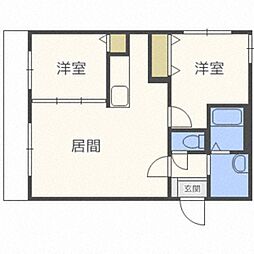 ENCHAN-THE豊平公園 2LDKの間取図画像