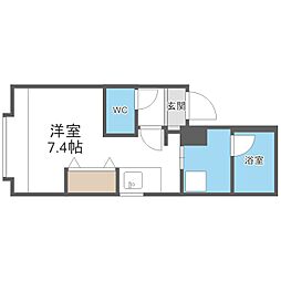 CremBld. 1Kの間取図画像