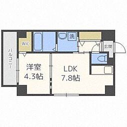 スペチアーレ大通 1LDKの間取図画像