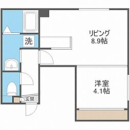 RJASABU2 1LDKの間取図画像