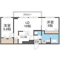 グレン山鼻  ｜ 北海道札幌市中央区南十二条西13丁目（賃貸マンション2LDK・5階・51.47㎡） その2