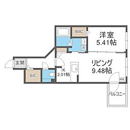 ビッグレジデンス円山宮ケ丘 1LDKの間取図画像