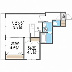 NORDESTA 2LDKの間取図画像