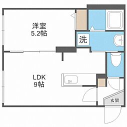シェラトン札幌菊水 1LDKの間取図画像