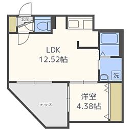 プレジオS11 1LDKの間取図画像