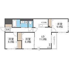 物件の間取り