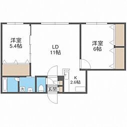 CAVIAR56 2LDKの間取図画像