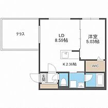 Ｃｉｅｌ24  ｜ 北海道札幌市西区二十四軒三条4丁目（賃貸マンション1LDK・1階・37.94㎡） その2