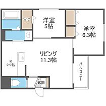 Ｍ．八軒（エムドット八軒）  ｜ 北海道札幌市西区八軒六条東4丁目（賃貸マンション2LDK・4階・53.55㎡） その2