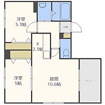 ビンゴファースト  ｜ 北海道札幌市中央区南六条西13丁目（賃貸マンション2LDK・5階・48.51㎡） その2