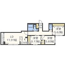 ＫＣＵ参番館  ｜ 北海道札幌市西区山の手二条6丁目（賃貸マンション3LDK・2階・75.39㎡） その2