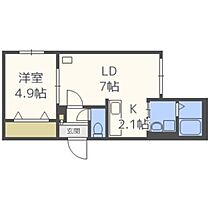 クレアメゾン東札幌  ｜ 北海道札幌市白石区東札幌二条2丁目（賃貸マンション1LDK・1階・32.98㎡） その2