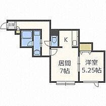 ボンヌ・シャンス  ｜ 北海道札幌市白石区北郷七条3丁目（賃貸アパート1LDK・2階・38.25㎡） その2