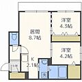 プレジール琴似3階7.7万円