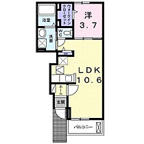 香川県高松市上福岡町（賃貸アパート1LDK・1階・36.88㎡） その2