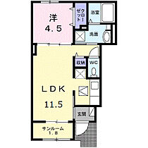 香川県高松市木太町（賃貸アパート1LDK・1階・40.03㎡） その2