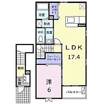 香川県高松市田村町（賃貸アパート1LDK・2階・57.02㎡） その2