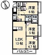 香川県高松市多肥下町（賃貸マンション3LDK・3階・65.65㎡） その2