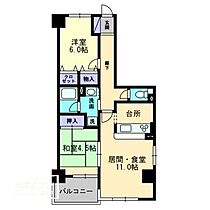 香川県高松市今里町（賃貸マンション2LDK・6階・62.39㎡） その2