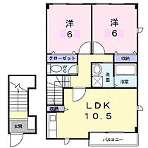 香川県高松市川部町（賃貸アパート2LDK・2階・56.48㎡） その2