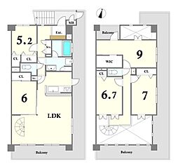 ファーネストパークヒル西高宮 4LDKの間取図画像