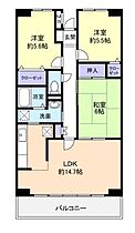 ルーチェ緑が丘Ａ棟  ｜ 千葉県八千代市大和田新田（賃貸マンション3LDK・2階・70.06㎡） その2