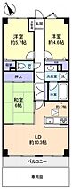 ライオンズマンション西八千代  ｜ 千葉県八千代市大和田新田（賃貸マンション3LDK・1階・66.72㎡） その2