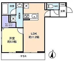 間取図画像 1LDK