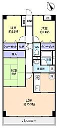 CASSIA八千代緑が丘 3LDKの間取図画像