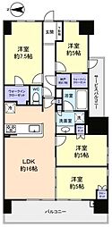 シティテラス八千代緑が丘ブリーズコートE棟 4LDKの間取図画像