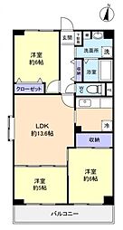 スミィード・アネックス 3LDKの間取図画像