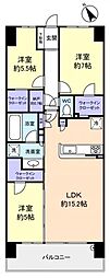 シティテラス八千代緑が丘ステーションコート 3LDKの間取図画像