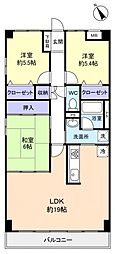 CASSIA八千代緑が丘 3LDKの間取図画像