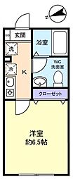 間取図画像 1K