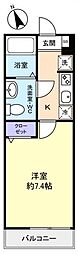 アクシス八千代台 1Kの間取図画像
