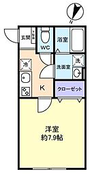GranSugar  YACHIYO 1Kの間取図画像