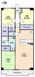 アーク・ソシア 3LDKの間取図画像