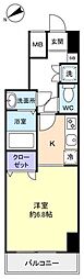 コート八千代台 ワンルームの間取図画像